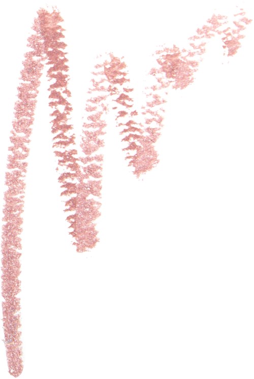 Roze getextureerde lijnen vormen abstracte vormen op een witte achtergrond.