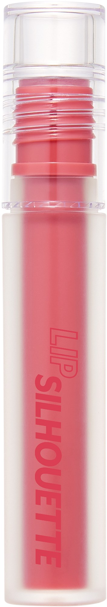 Ein rosa Lippenstift mit durchsichtigem Deckel und der Aufschrift "LIP SILHOUETTE".