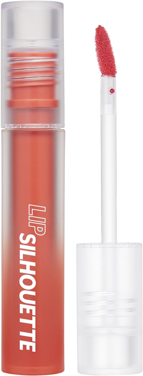 Lippenbalsemverpakking met sponsapplicator, gemerkt 'Lip Silhouette' aan de zijkant.