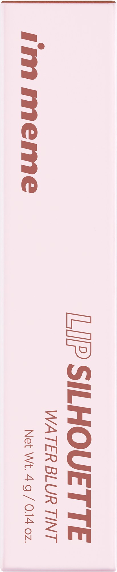 Lippenstiftverpackung in Pink und Weiß mit Text "I'm meme" und Angaben zu Wasser und Nettogewicht.