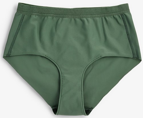 Grön underkläder för män med enkel midja och design.