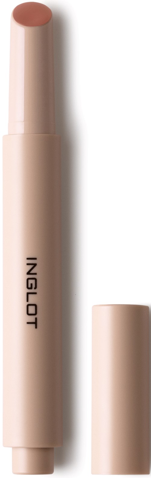 A beige stick concealer with a removable cap, featuring the brand name Inglot on the side.