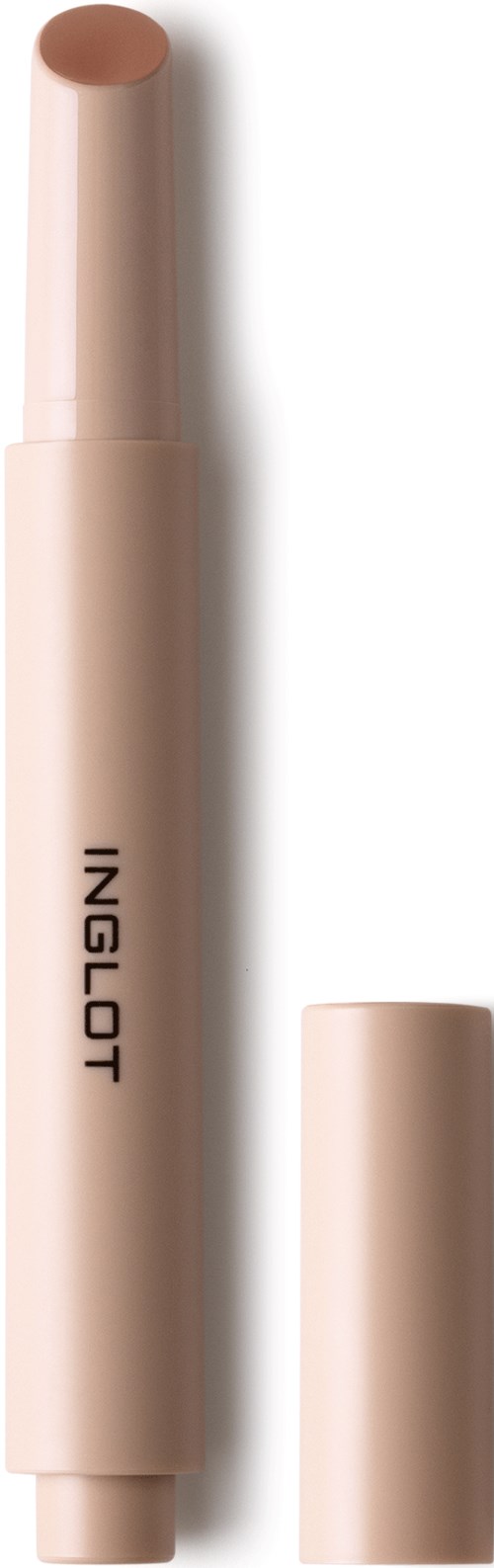 A beige stick primer with a cap, labeled INGLot, standing vertically with the cap removed.