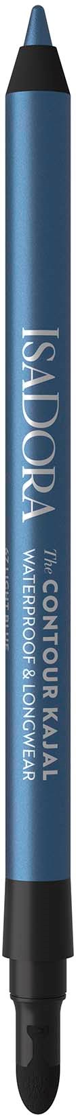 Blauer Stift mit dem Text 'ISADORA' und zusätzlichem Branding.