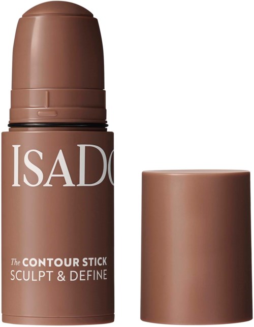A brown contour stick with a cap, labeled Isadora, used for sculpting and defining makeup.