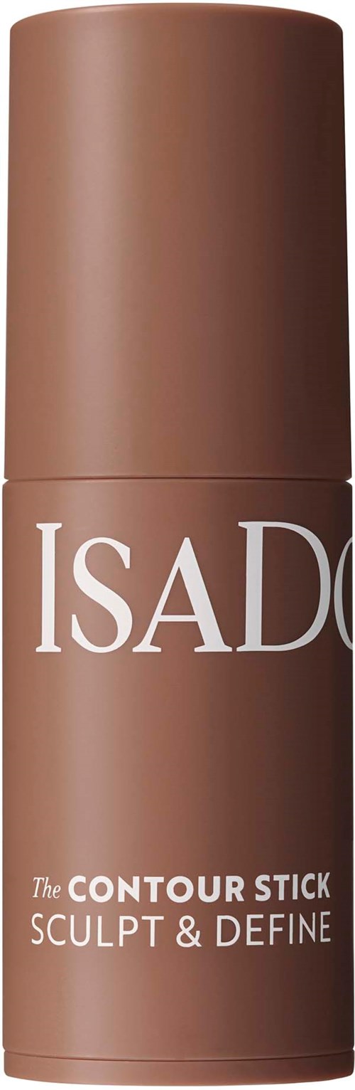 A brown tube labeled ISAD contour stick for sculpting and defining the face.