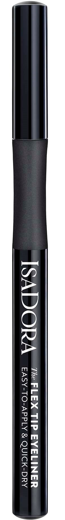 Ein schwarzer Eyeliner-Stift mit Deckel und dem Markennamen "ISA DORA".