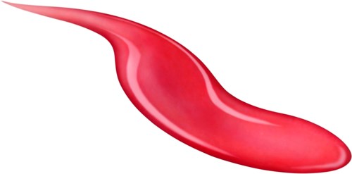 Röd chilipeppar med en kurvig form på en vit bakgrund.