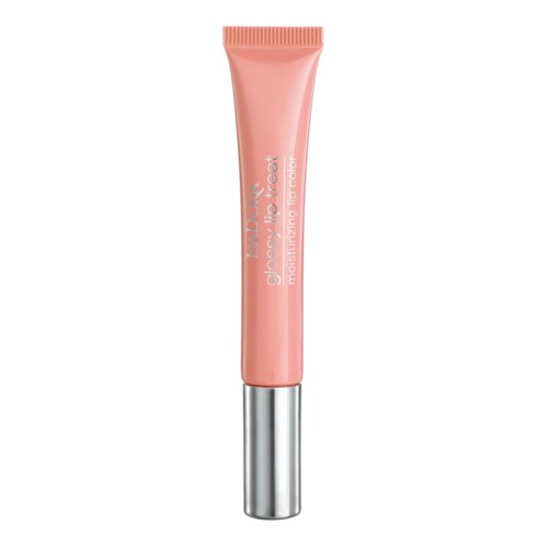 Pink tub med silverlock, märkt 'glow in touch' återfuktande effekt.