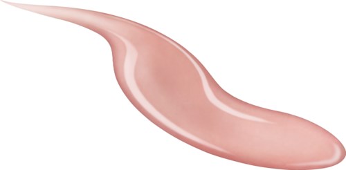 Ett slätt rosa föremål med en böjd form, liknande en liten kanot eller skopa.