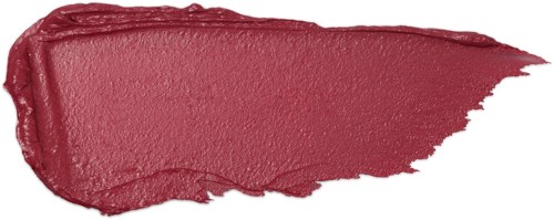 Ein klecks roter Lippenstift oder Farbe mit strukturierter Oberfläche und ungleichmäßigen Kanten.