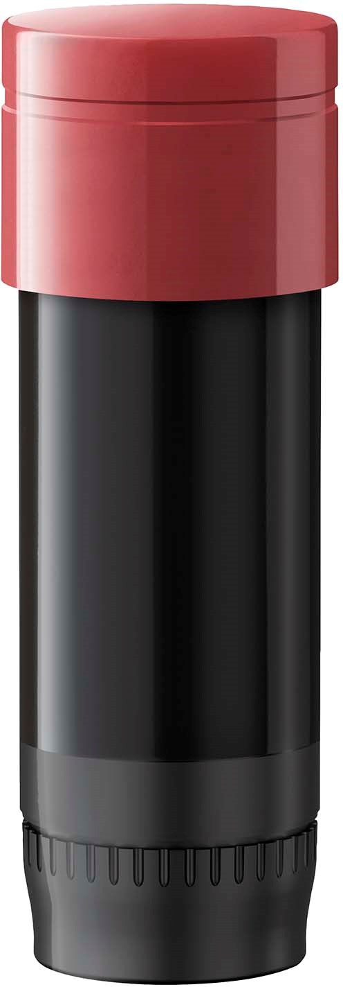 Eine schwarze Reise-Thermoskanne mit rotem Deckel vor weißem Hintergrund.
