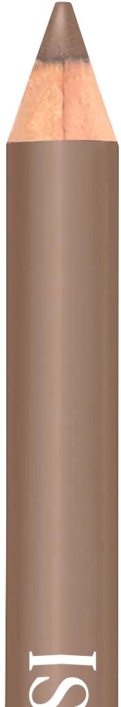 A brown pencil with the word 'Blush' on it, featuring a sharpened tip.