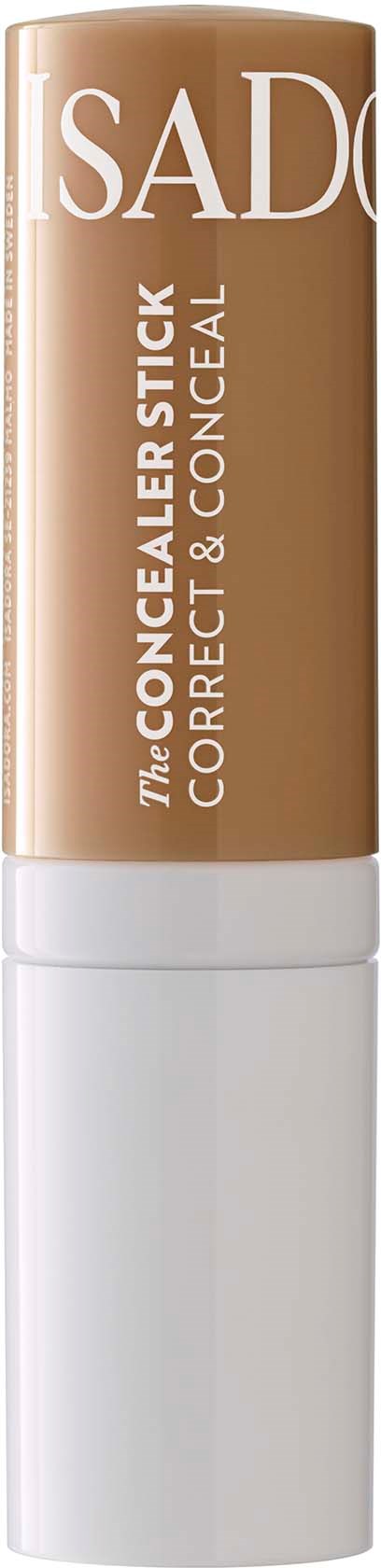 Beige Make-up-Stick mit der Aufschrift 'The Concealer Stick' zum Verbergen und Korrigieren von Hautproblemen.