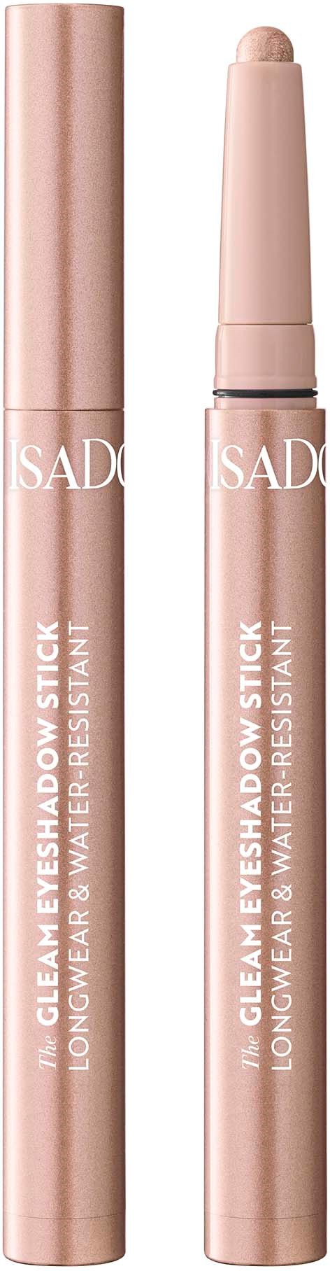 Ein rosa Lippenstift mit Deckel, als langanhaltendes und wasserfestes Augen Make-up gekennzeichnet.