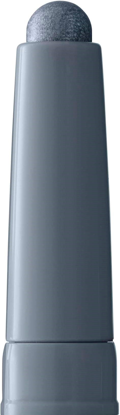 A gray, cylindrical device with a rounded top, likely a microphone, against a plain background.