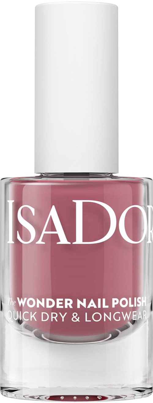 A pink nail polish bottle labeled SADO Wonder Nail Polish, quick dry and longwear.
