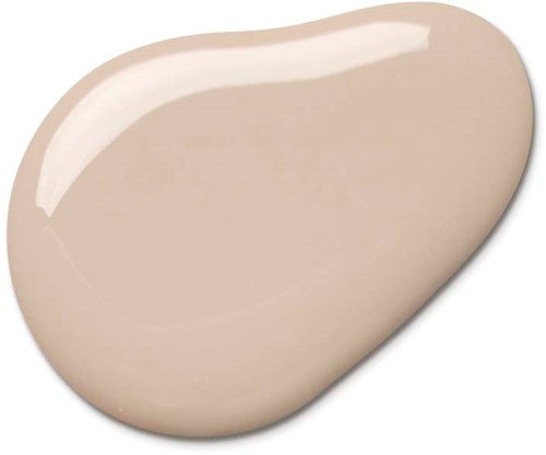 A beige, smooth, oval-shaped object with a shiny surface, possibly a soap or stone.