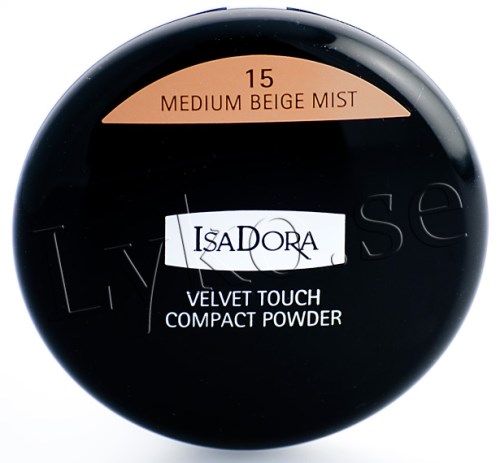 IsaDora Velvet Touch Compact Powder 15 Medium Beige Mist