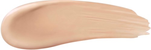En beige flytande foundation swatch på en svart bakgrund.