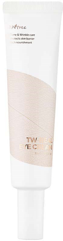 A white tube with beige design, likely a skincare or cosmetic product, with text about wrinkle care and nourishment.