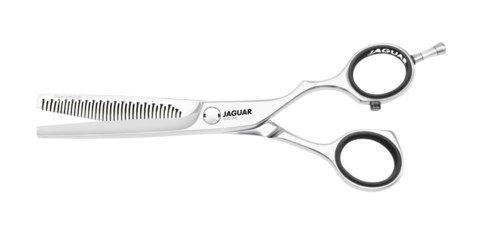 Dit is een knipschaar met een ring en een korte buis, gebruikt voor haar knippen.