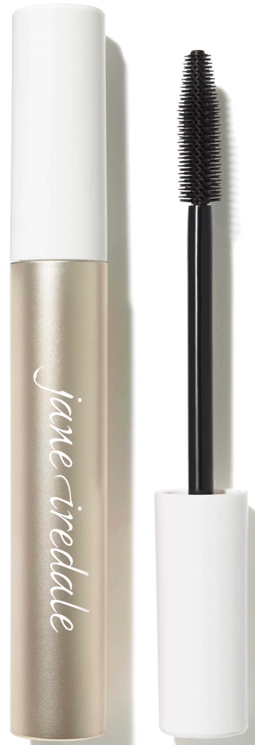 A cream-colored tube with a black brush applicator, labeled 'Jane Iredale'.