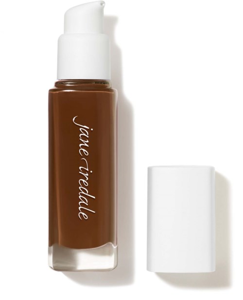 Brown pump bottle with white cap and label reading "jiale ride".