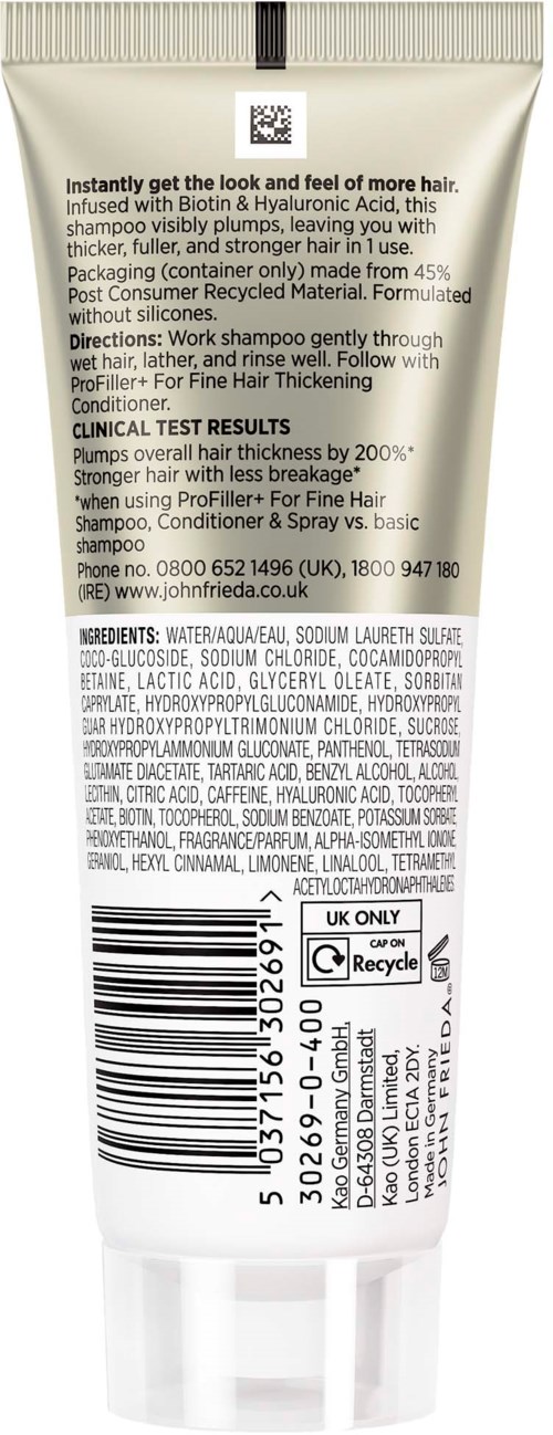 John Frieda ProFiller+ Thickening Shampoo 75 ml