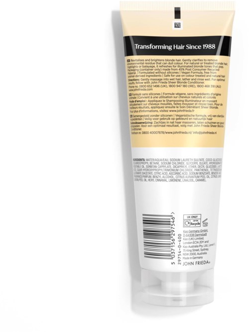 John Frieda Sheer Blonde Brightening Shampoo 250 ml