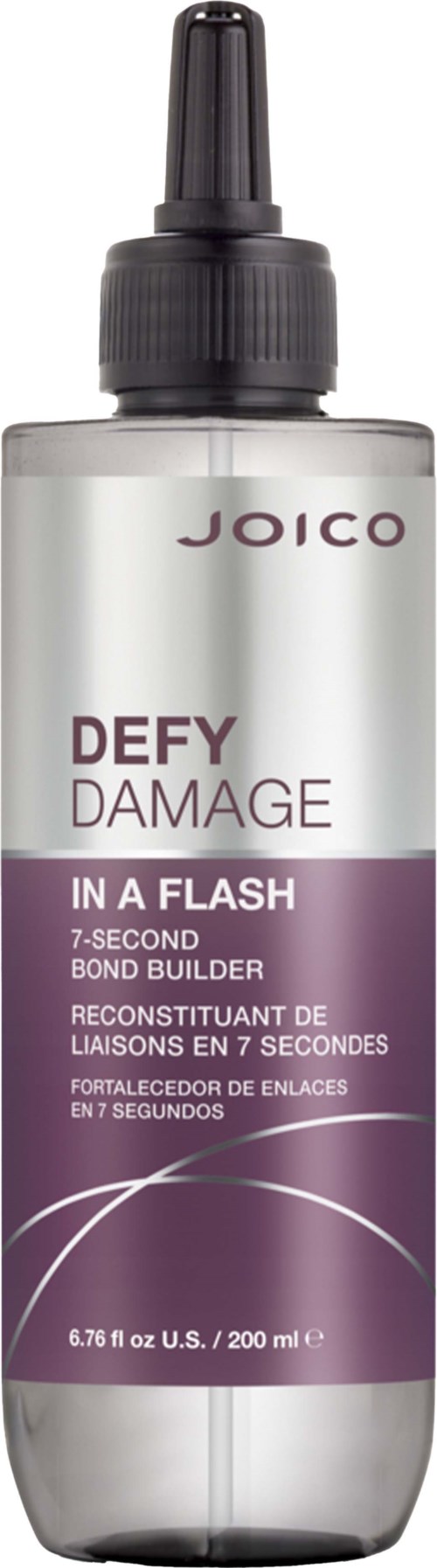 Fles met Joico Defy Damage met pipetdop, herstelt bindingen in 7 seconden, 200 ml.