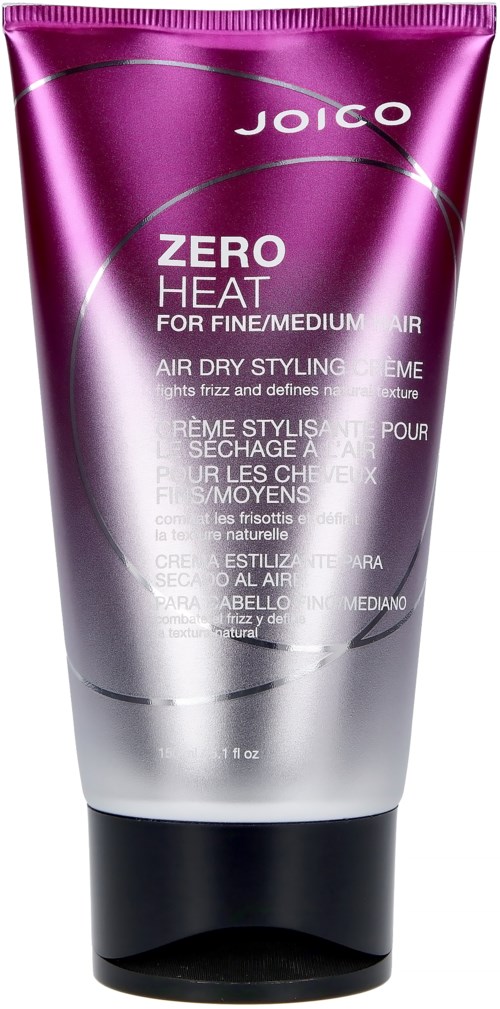 Lila Tube von Joico Zero Heat Styling-Creme für mittleres Haar, hilft gegen Frizz und verleiht Glanz.