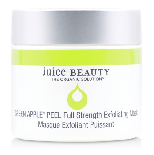En vit och grön behållare för Juice Beauty Green Apple Peel exfolierande mask.