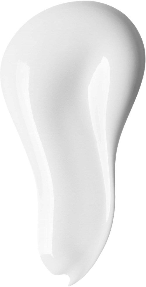 Een witte, gebogen gloeilamp met een glad oppervlak en een ronde top.