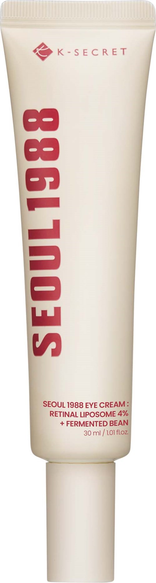 A white tube of skin cream labeled 'Seoul 1988' with red and black text, featuring a small logo at the top.
