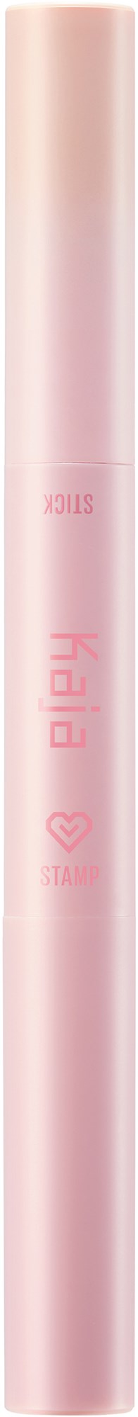 Ein rosafarbenes zylindrisches Objekt mit Text und Herzsymbol, vermutlich ein Kosmetik- oder Schönheitsprodukt.
