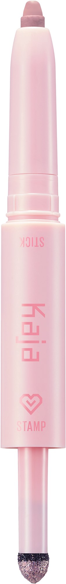 A pink cheek tint pen with a soft tip and a transparent bottom showing color. The brand name 'kiabit' is on it.