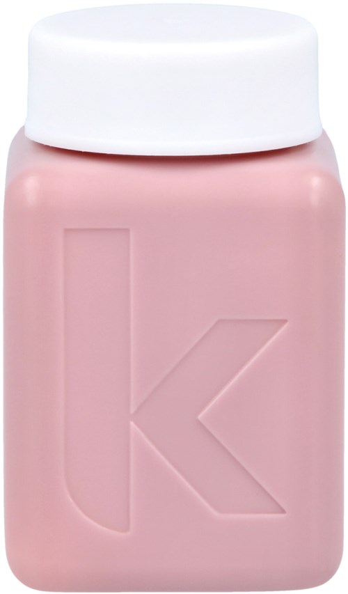 Eine rosa Pillenflasche mit weißem Deckel und einem großen 'K'-Zeichen auf der Vorderseite.