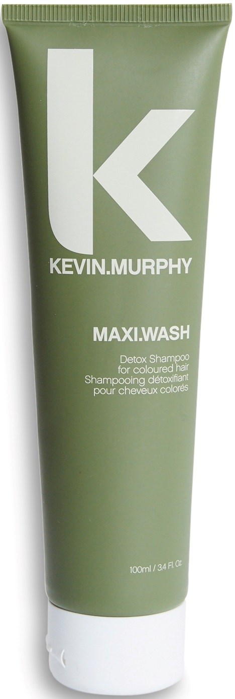 Grön tub märkt Kevin.Murphy Maxi Wash, en detoxschampo för färgat hår.