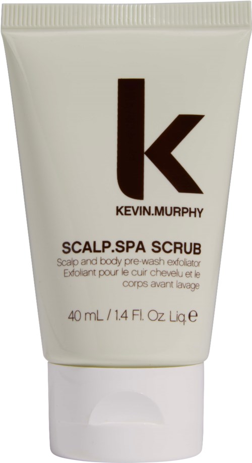 Kevin Murphy skrap och kroppsskrubb för avlägsnande av döda hudceller på hårbotten och huden. 40 ml. Enkel, minimalistisk design.