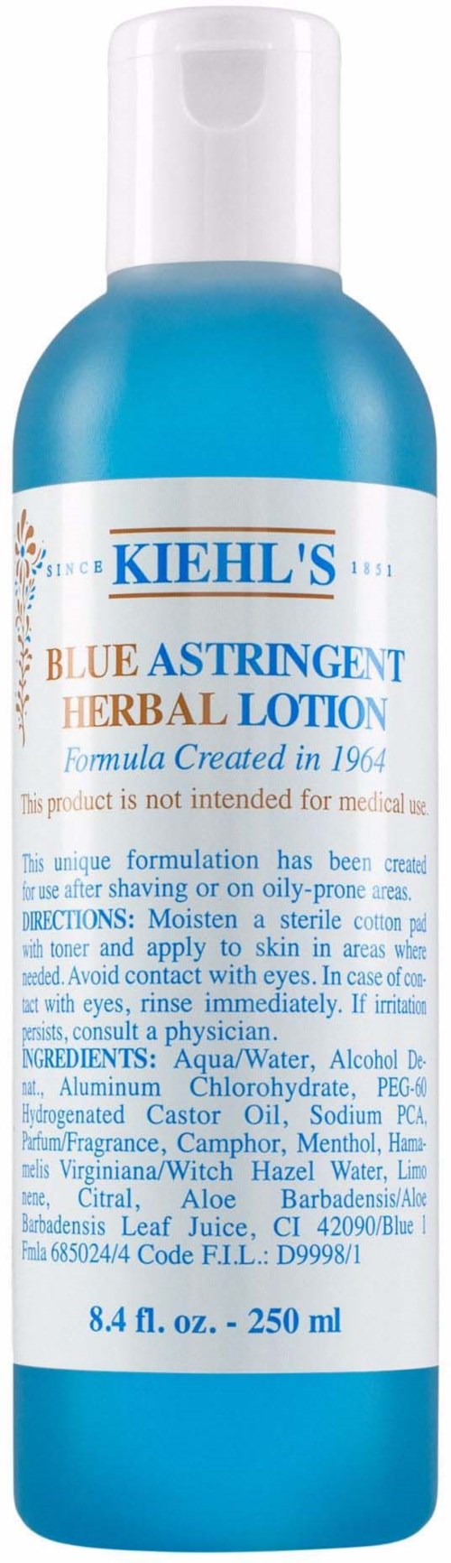 Kiehl's Blue Herbal Blue Astringent Herbal Lotion  250 ml