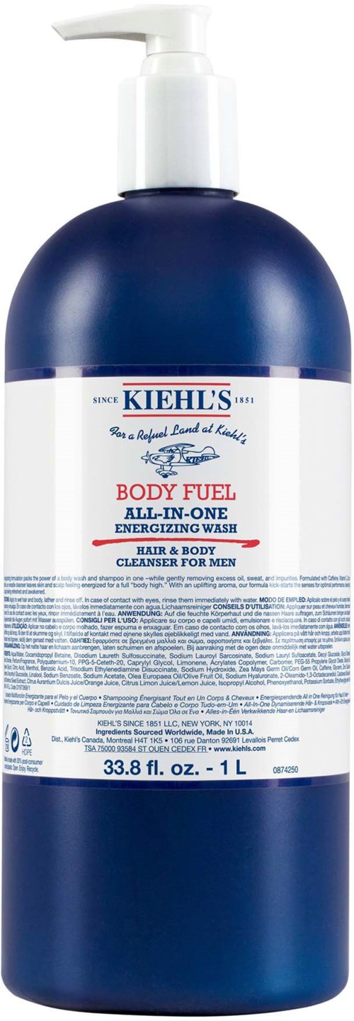 Kiehl's Men Body Fuel All-in-One Energizing Wash 1000 ml
