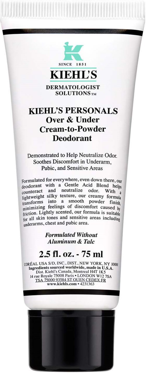 Kiehl's Deodorant für Achselhöhlen und intime Bereiche, 75 ml, hilft Geruch zu neutralisieren und Unbehagen zu lindern.