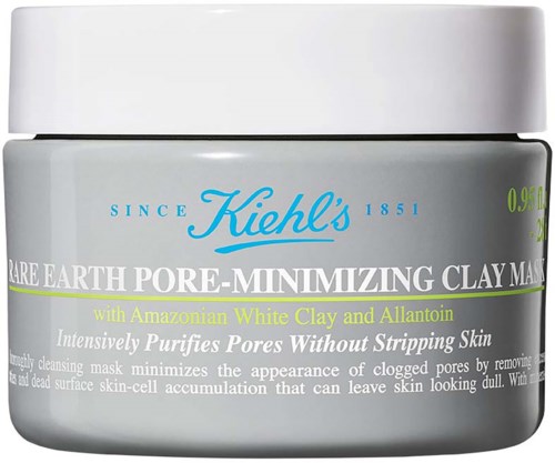 Kiehl's lermask med vit lera hjälper till att rena porer utan att torka ut huden.