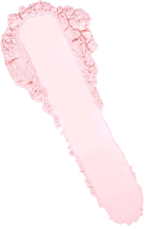 A light pink, elongated shape with rough, irregular edges at one end, resembling a peel or a torn paper.