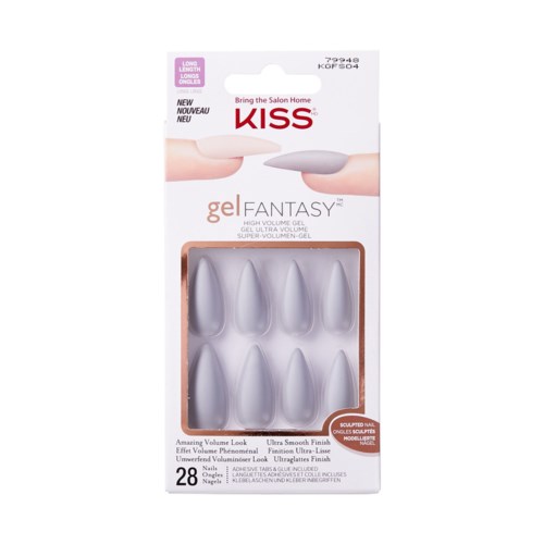 Nail gel extensions in a box, designed for a high-volume, smooth, and long-lasting look, with 28 pieces.