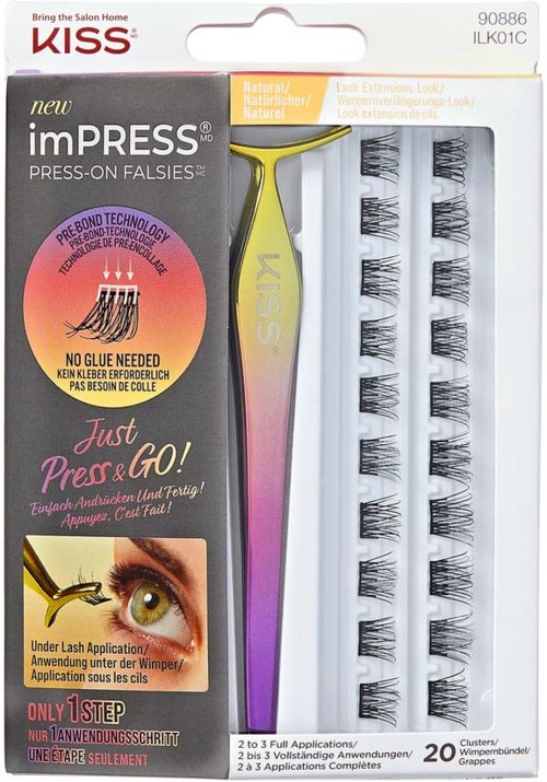 Verpackung mit Wimpern und Magnetapplikator.