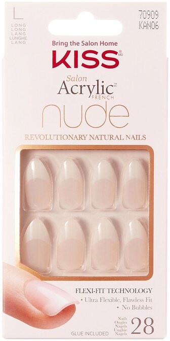 Kiss Salon Acrylic French Nude Revolutionary Natural Nails Long Sensibility