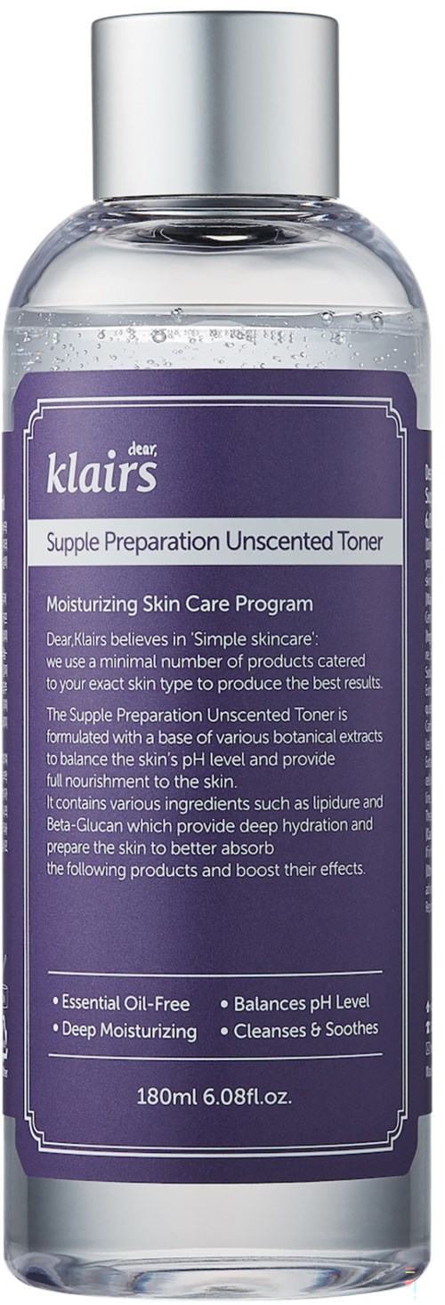 Klairs Supple Preparation  Unscented Toner  180 ml