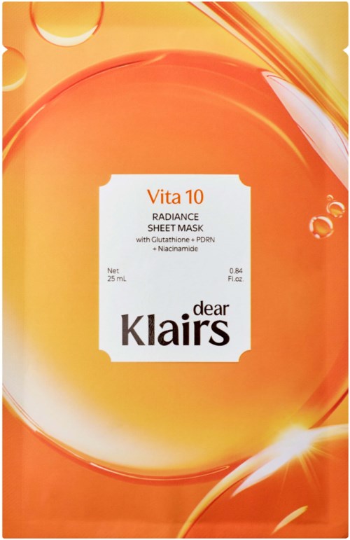 Klairs Vita 10 Radiance Sheet Mask 25 ml